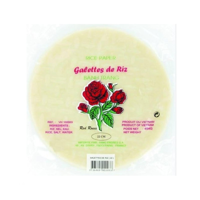 Galette de riz ronde 22cm 454g RED ROSES