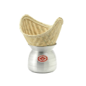 Marmite et panier en bambou pour riz gluant
