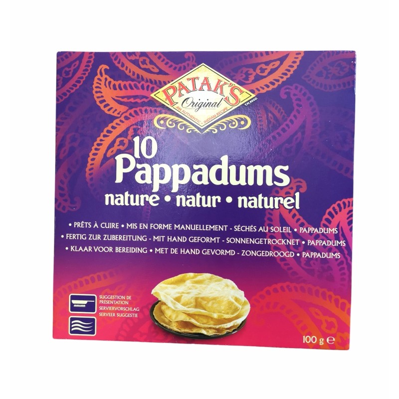 Pappadums nature PATAKS