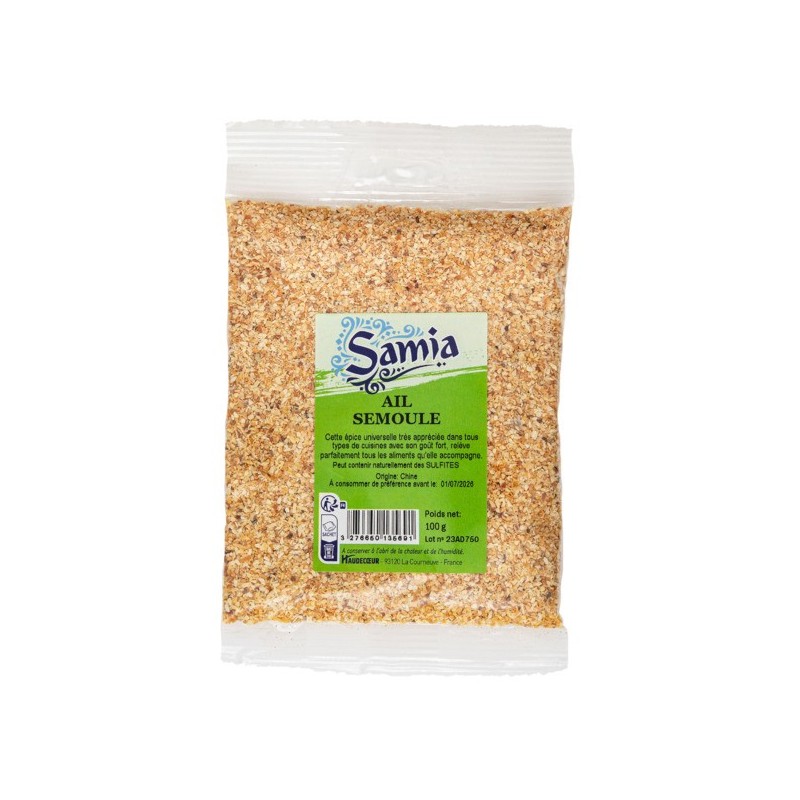 Ail semoule 100g | Assaisonnement pratique pour cuisiner