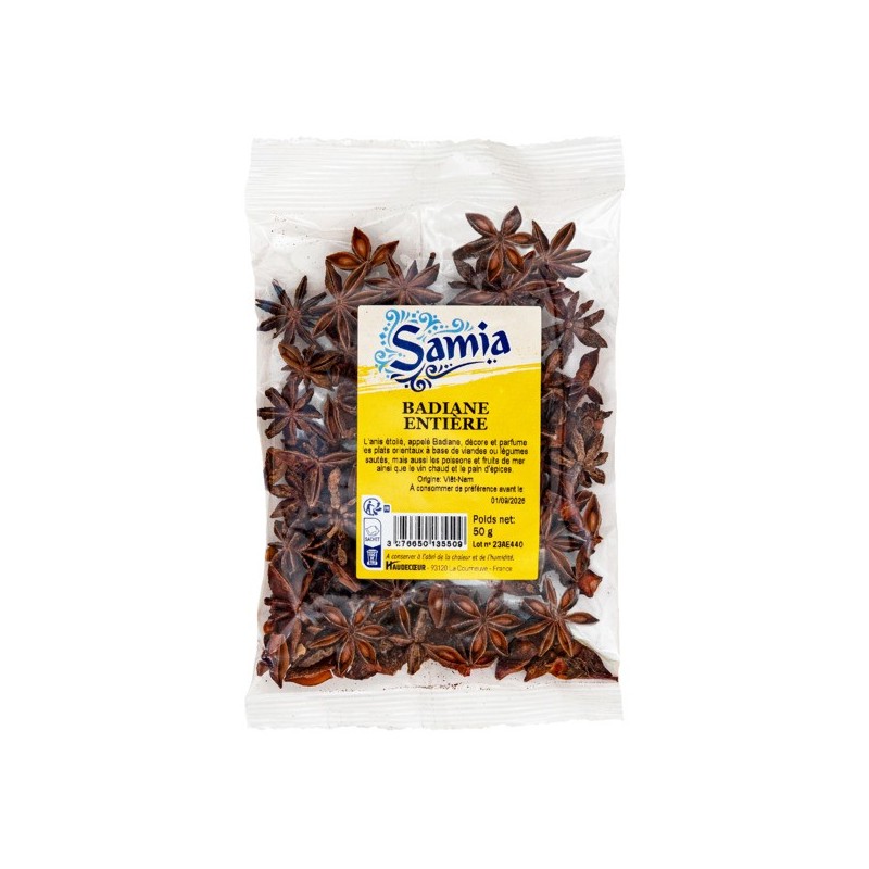 Badiane entière 50 g | Anis étoilé pour cuisine asiatique