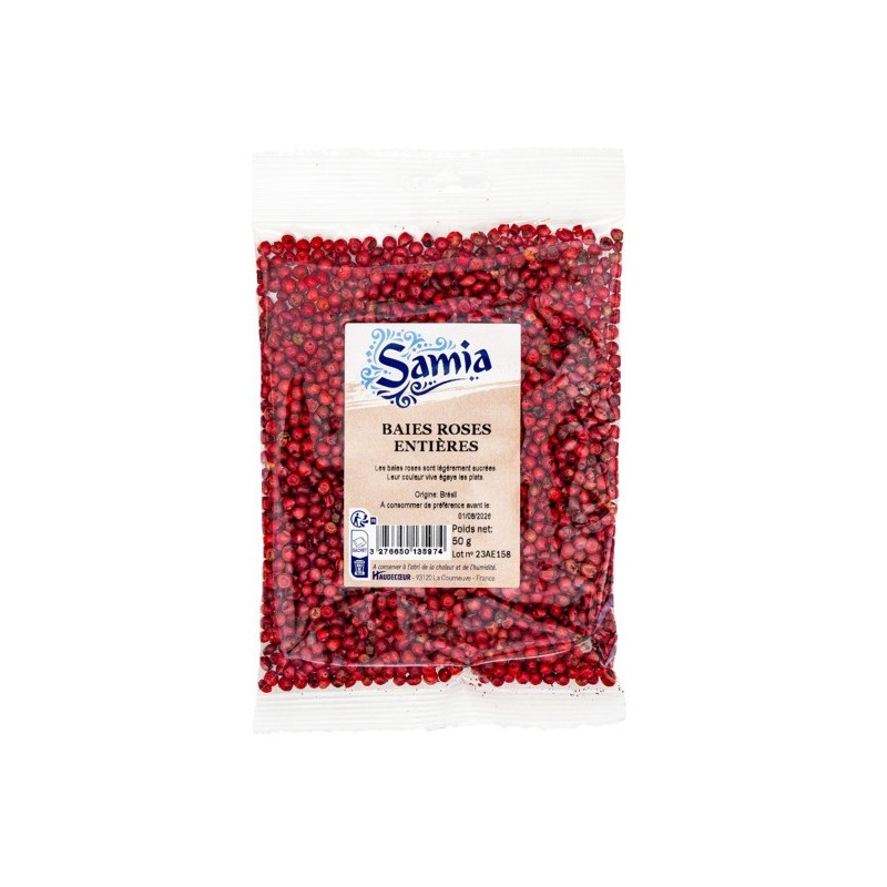 Baies roses entières 50g SAMIA