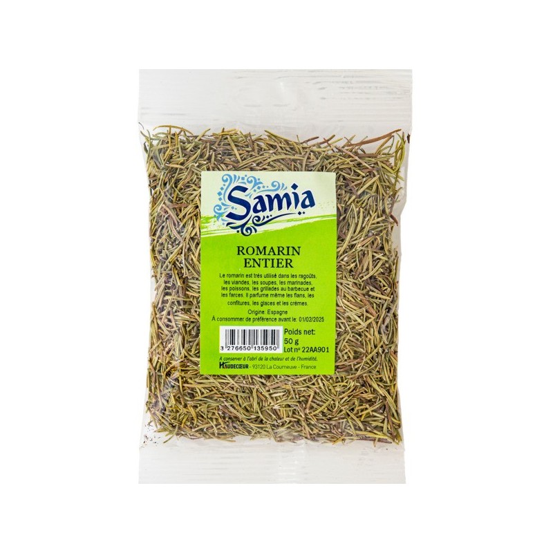 Romarin entier 50 g SAMIA
