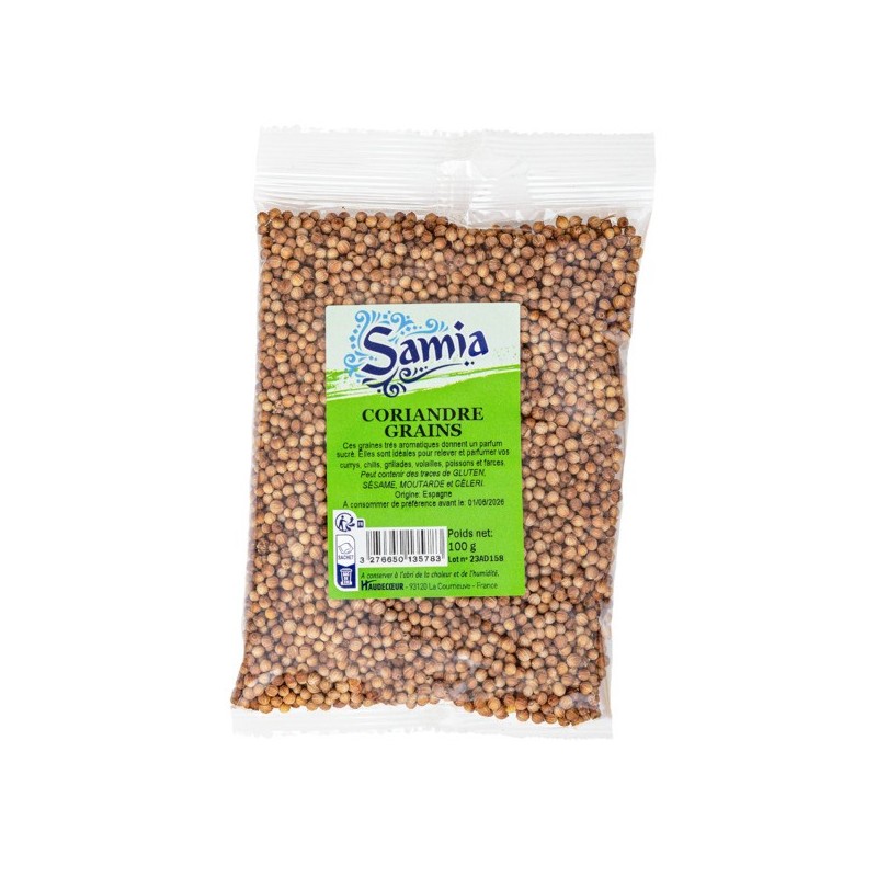 Coriandre gros grains 100 g SAMIA