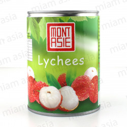 Lychees au sirop léger 255g Mont Asie